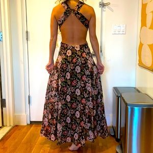 Beautiful elegant maxi floral dress